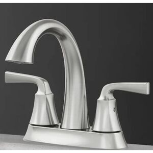 Allen + Roth Mullen Centerset Bathroom Faucet Brushed Nickel 4 in – NEW Sealed